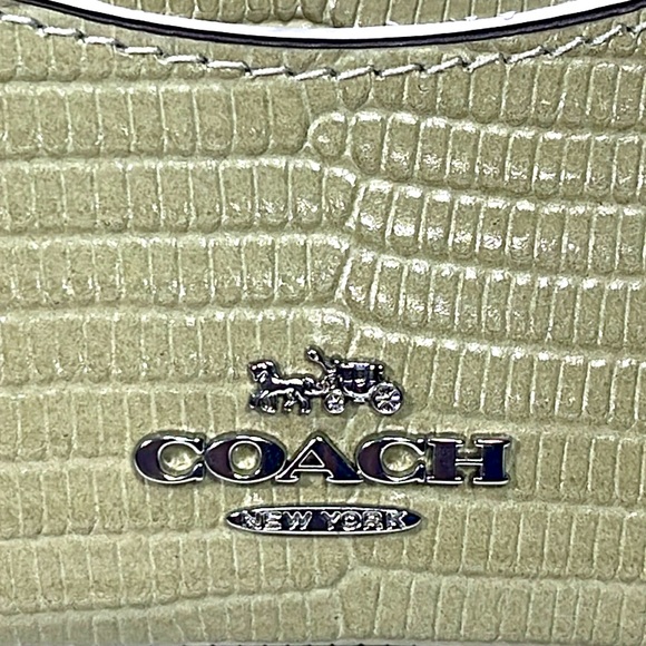 NWT COACH SLIM ID CARD CASE IN LIZARD EMBOSSED LEATHER - Picture 3 of 9